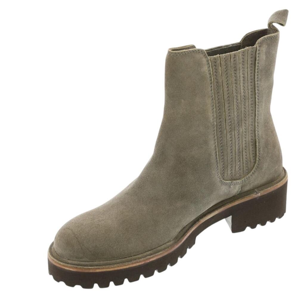 Seychelles Womens Cashew Chelsea Ankle Boots US 7.5 Grey Suede NWOB